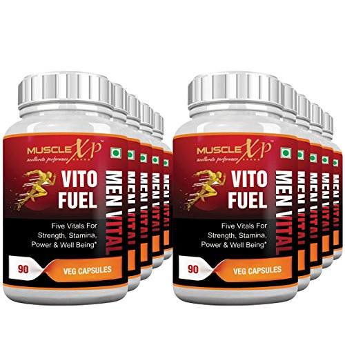 MuscleXP Vito Fuel Men Vital for Men's Performance - 90 Veg Caps (Pack of 10)