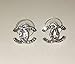 KC Luxury Classic Silver Earrings With Crystals