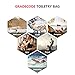 TSA Approved Clear Travel Toiletry Bag, Premium EVA Waterproof Travel Bag with Heavy Duty Zipper, Airline 3-1-1 Carry On Compliant Bag for Men Women- Great for Liquids/Bottles