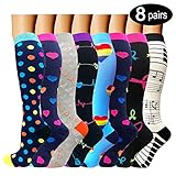 8 Pairs Compression Socks Women & Men -Best Medical