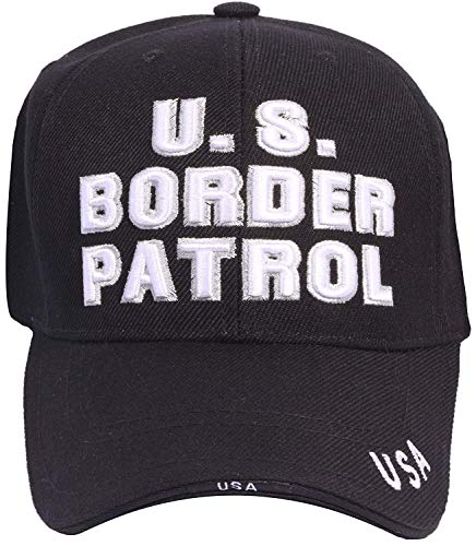 Enimay Law Enforcement Hook Loop Closure Hat's (Single, Border Patrol Black White) - Thumbnail 4