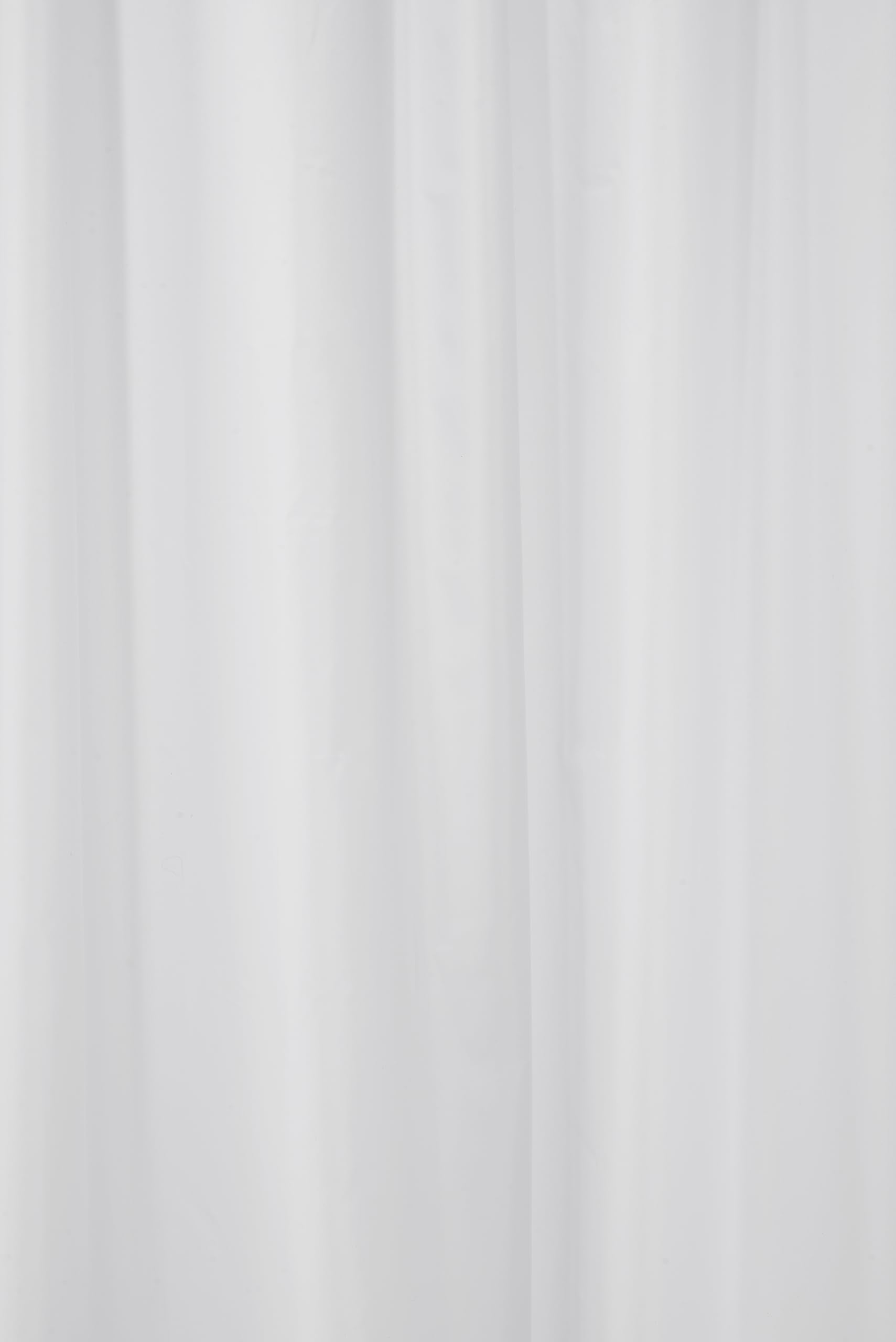 Croydex Professional Plain White Water-Resistant Textile Shower Curtain 2000 X 2000mm