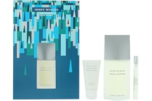 Issey Miyake Leau Dissey for Men - 3 Pc Gift Set 4.2oz EDT Spray, 0.33oz EDT Spray, 1.6oz Shower Gel