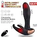 Upgraded Heating Wireless Remote Male Prostate Massager Anal Sex Toys Rechargeable G Spot Vibrator with 7 Vibration Modes and 2 Motors for P-Spot Testicles Perineum Stimulation for Men Women or Couple