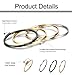 FIBO STEEL 4 Pcs 1MM Stainless Steel knuckle Stacking Rings for Women Girls Wedding Engagement Rings 9,Flat