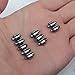 Linsoir Beads 10 Sets Small Strong Magnetic Barrel Clasps Magnetic Fasteners Perfect for Arthritis Person 6mmX11mm Gun Black Finish