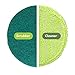 Gladwell, Cordless Rechargeable Electric Mop Replacement Pads, Pack of 2 Cleaner, Light Green and 2 Scrubber Dark Green, Pack of 2