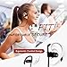 Bluetooth Headphone, Wireless Headset Over-Ear Sport Sweatproof Earbud Behind-Ear Secure Comfort Fit, Crystal Clear Sound with Strong Heavy Bass, iPhone Android Compatible, Hands-Free Calling Mic