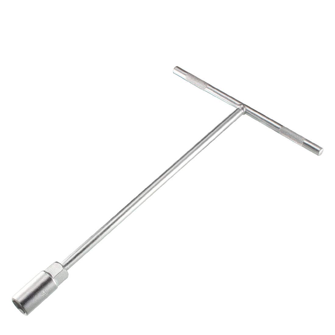 uxcell a14060900ux0076 Metric 14mm T bar Metal Hex Socket Wrench Deep Nut Driver Silver Tone,