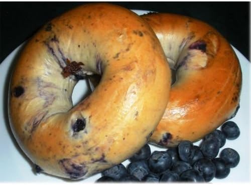 Burry Foodservice Thaw and Sell Sliced Blueberry Bagel, 4 Ounce -- 36 per case.