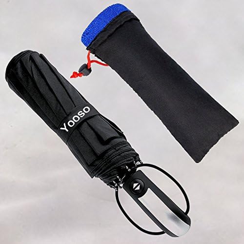 Yooso Travel Umbrella 10 Ribs Finest Windproof Umbrella with Teflon Coating