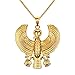 JAJAFOOK Mens Stainless Steel Egyptian Horus Bird Pendant Necklace,24