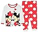 Disney Baby Girls' Mickey and Minnie Mouse 2 Piece Cotton Pajama Sleepwear Set