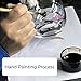 Hand Painted Stemless Wine Glasses by Sonoma Artisan, Set of 2. Ideal for Casual Entertaining, Unique Gift Idea, Romantic Night in, or Just Elevating Your Wine Enjoyment