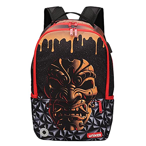 UNIKER Pattern Boys Backpack Graffiti Daypack