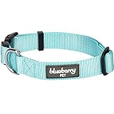 Blueberry Pet 32 Colors Classic Dog Collar, Mint Blue, X-Small, Neck 7.5"-10", Nylon Collars for Dogs