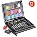 ArtCreativity Mini Art Sets for Kids- Pack of 12-23-Piece Kits with Watercolors, Crayons, Paint Brush & More- Fun Art Supplies, Paint Party Favors for Girls and Boys, Goody Bag Fillers, Carnival Prize