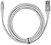 Amazon Basics Double Braided Nylon Lightning to USB Cable, Advanced Collection, MFi Certified Apple iPhone Charger, Silver, 6 Foot