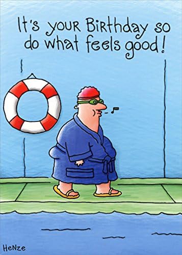 Man With Goggles And Robe - Oatmeal Studios Funny Masculine Birthday Card