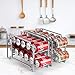 Auledio Stackable Can Rack Organizer For Kitchen Cabinet, Pantry Organization And Storage Dispenser, Holds 36 Soda Cans Or Canned Food, Metal White (Silver)