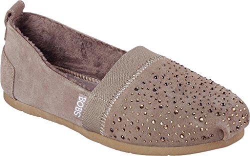 Skechers Women's Luxe BOBS Galaxy Alpargata,Taupe,US 6.5 M