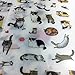 6 Sheets Super Cute Cat Stickers for DIY Albums Diary Laptop Decoration Cartoon Scrapbooking School Office Stationery Best Gift for Your Kids