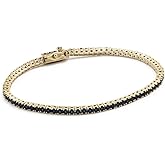 Alexa Leigh Women's Navy Crystal Tennis Bracelet