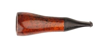 Cigarrenspitze Bruyere orange/black 17mm Bohrung mit Passatore Filter und Stoffbeutel