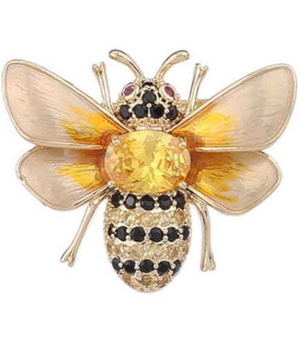 Amazon.com: Szxc Women's Bumble Bee Pin Brooch + Pendant 2 in 1-1