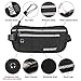 ENKNIGHT Big RFID Money Belt for Travel Running Waist Pack Fanny Pack Black