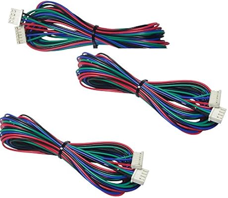 Initeq 3 Pack 2m 2 Meters Stepper Motor Cable 3d Printer Nema 17 Stepper Motors Jst Connector Cables Amazon Com Au
