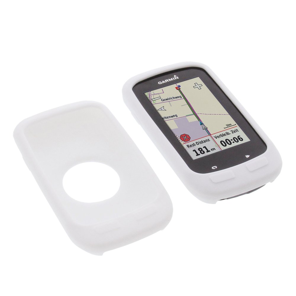 foto-kontor Case compatible with Garmin Edge 1000 Edge Explore 1000 protective bag silicone pocket white