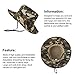Vbiger Outdoor Sun Cap Camouflage Bucket Mesh Boonie Hat Hunting Cap