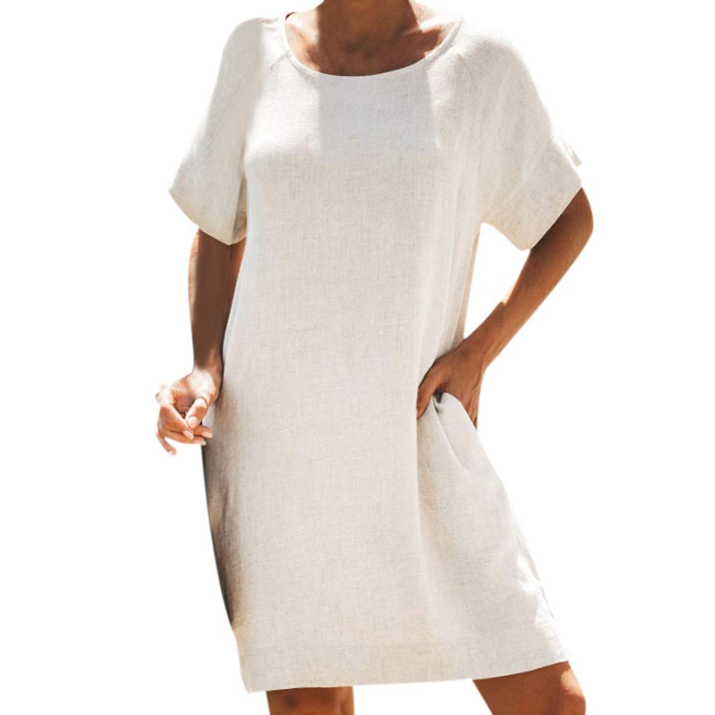 plain white sundress