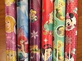 4 PACK: Disney PRINCESS & MINNIE MOUSE Christmas Wrapping Paper (ROLLS MAY VARY)
