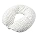 Clara Clark Hypoallergenic Memory Foam Travel Pillow, Large, White