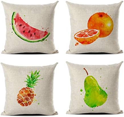 Cute Fruit Decorative Throw Pillow Case Cushion Cover Pillowcase for Sofa