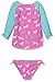 Hatley Girls' Classic Horses Rash Guard Set