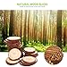 Binsn 12pcs 3.5-4 inch Unfinished Natural Wood Slices with Bark for Crafts Tree Bark Log Discs for DIY Crafts Christmas Rustic Wedding Christmas Ornaments by