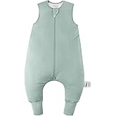 BubblePanda Rayon Made From Bamboo Toddler Sleep Sack with Feet 3t-4t Months 2.5 Tog Winter Ultra Soft Warm Baby Sleep Bag Walker Quilted Thick Wearable Blanket with Legs 2-Way Zipper