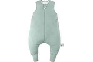OKAYINN BubblePanda Rayon Made From Bamboo Toddler Sleep Sack with Feet 24-36 Months 2.5 Tog Winter Ultra Soft Warm Baby Sleep Bag Walker 2t-3t Quilted Thick Wearable Blanket with Legs 2-Way Zipper