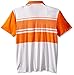 PUMA GOLF Boys Junior Pattern Block Polo, Vibrant Orange, Large