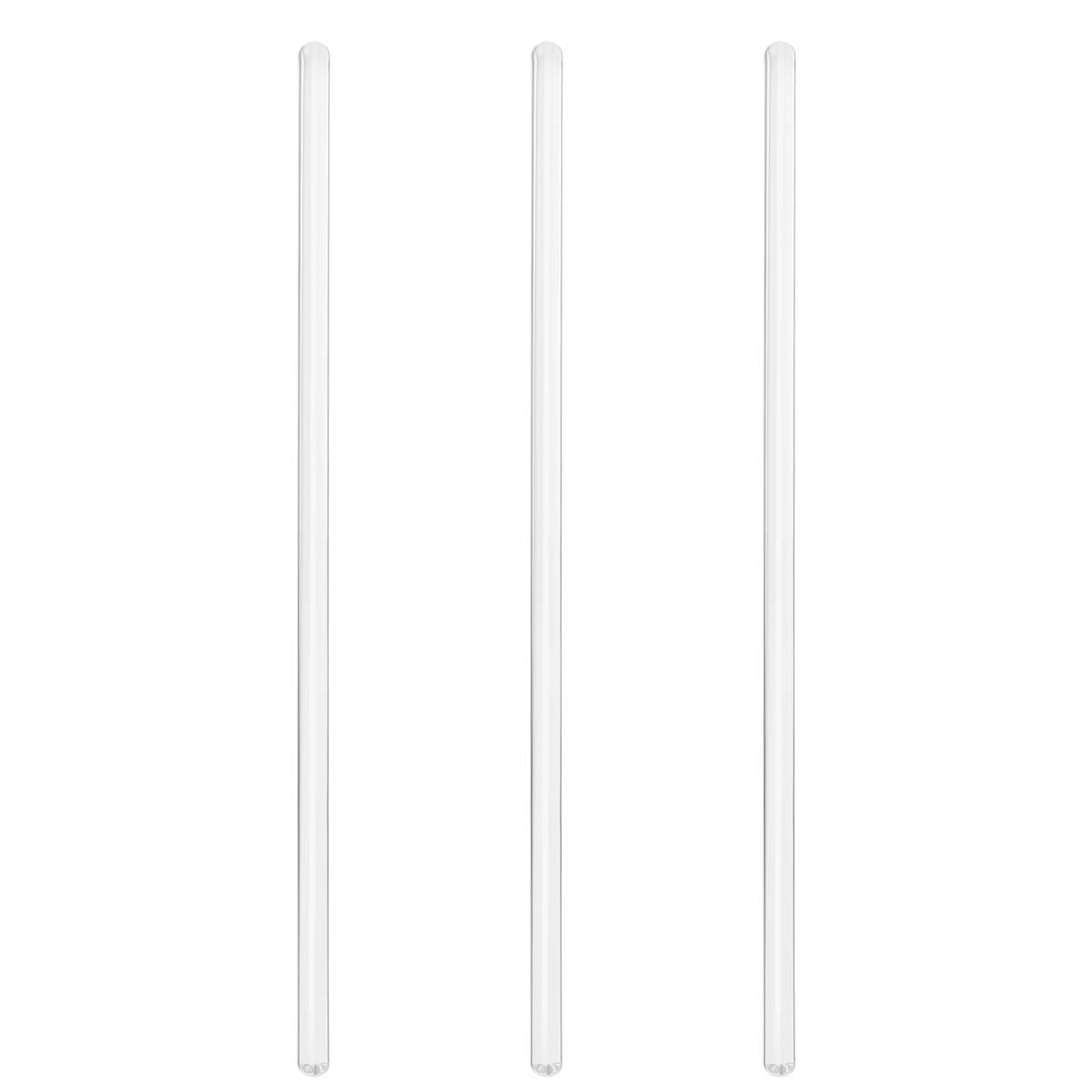 Hemobllo Glass Rod 20cm Stirrer Glass 3 Pieces of Stirring Rod Stiffens the ampoules