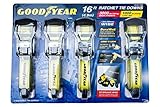 GoodYear Comercial Grade 16 Foot 8 Piece Ratchet Tie Down Straps