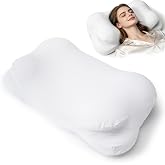 KUKUSLP Cloud Pillow Ergonomic Cervical Memory Foam Pillow, Breathable Neck Support (white)