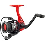 Lew'sMACH Smash Speed Spin Spinning Fishing Reel, 6.2:1 Gear Ratio, Right or Left-Hand Retrieve, Graphite Frame, Premium 8 Bearing System, Fluorescent Red