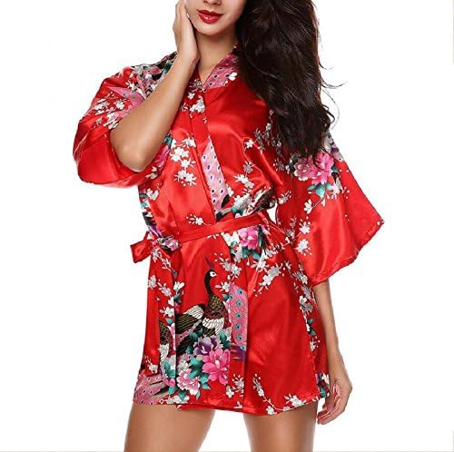 liudou Silk Women Short Chemise Night Robe