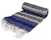 Authentic Mexican Falsa Blanket (Burgandy)