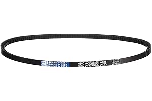 HiPicco AX35 Belt, Raw Edge Cogged Industrial Rubber EPDM V-Belt 1/2" Width x 35" Inside Circumference x 5/16" Height, Pack o