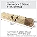 Classic Accessories Veranda Water-Resistant 72 Inch Oversized Patio Hammock and Steel Stand Storage Bag